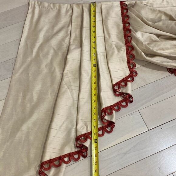 European Style Curtain Valance Handmade Waterfall Swag Valance Vintage 74” wide - Picture 8 of 8